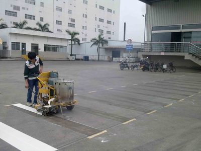 工廠道路劃線|工廠交通設施施工案例|交通標牌安裝|限速牌|禁止通行